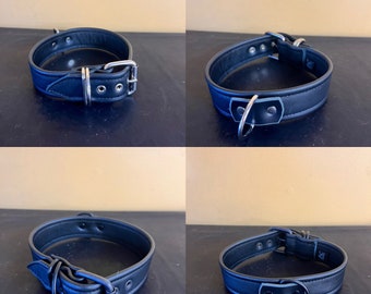 1.5” leather collar 15-19”