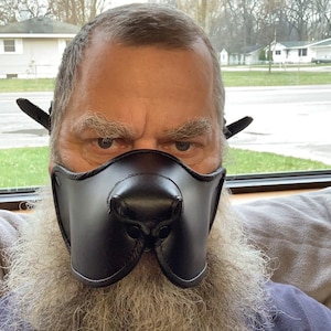 Snout only, pup mask, single color
