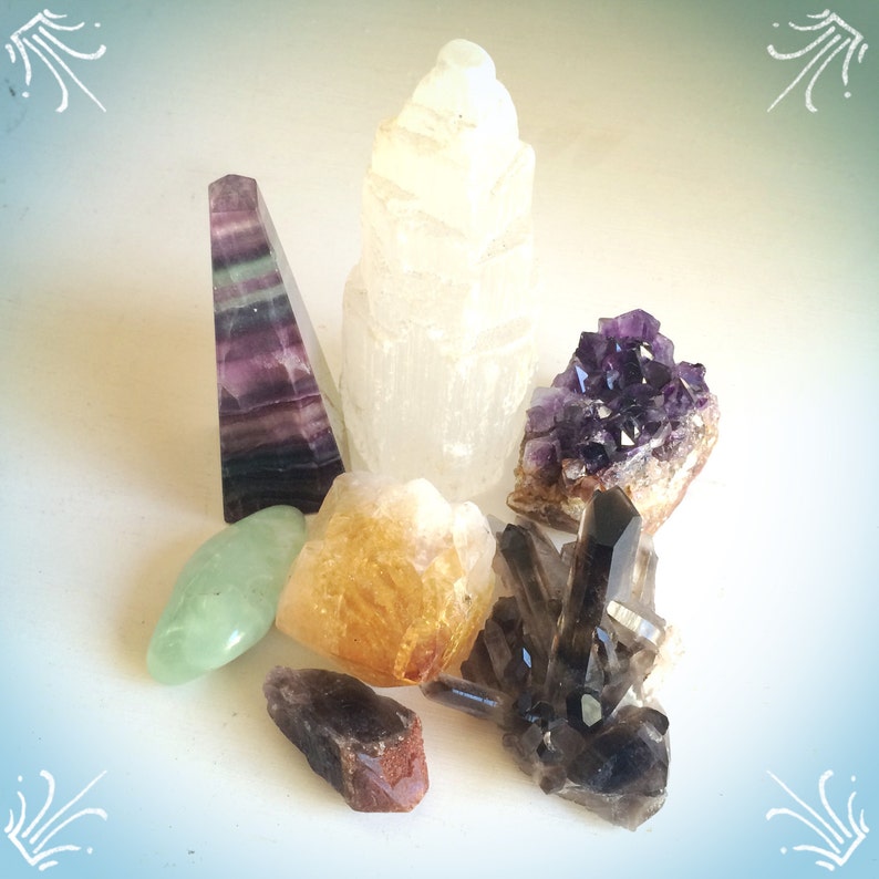 CLEAN SLATE Smoke Free Smudge Mist Gem-Infused Aromatherapy Gem Elixir Crystal Healing image 2