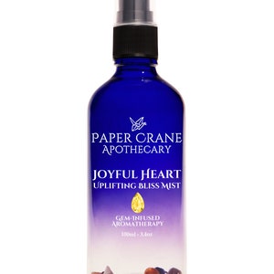 JOYFUL HEART – Bliss Mist- Gem-Infused Aromatherapy - Crystal Healing