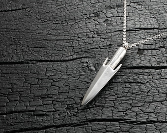 Silver Ancient Chinese Arrowhead Pendant