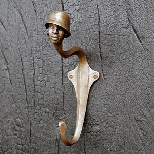 Antique Brass Winged Coat Hook  Traditional Wall Hooks – Plank Hardware
