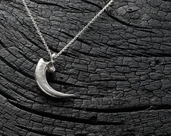 Silver Bald Eagle Claw Pendant