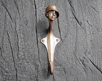 Vintage Flair: 1920s Art Deco Inspired Wall & Hat Ornamental Hook. No. 3