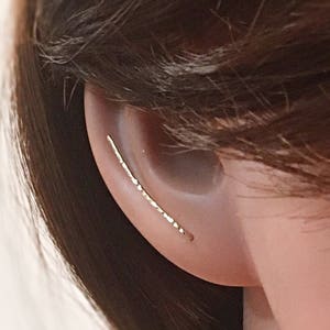 Ear Climber Gold Earring Climber Silver Crawler Earrings, Line Earrings, Ear Crawler Earrings Gold Ear Bar Earrings, Thin Bar Earrings Gold