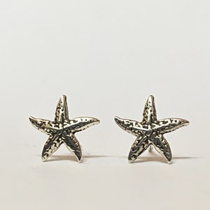 Starfish Earrings Studs Silver Stud Earrings Minimalist Earrings Studs ...