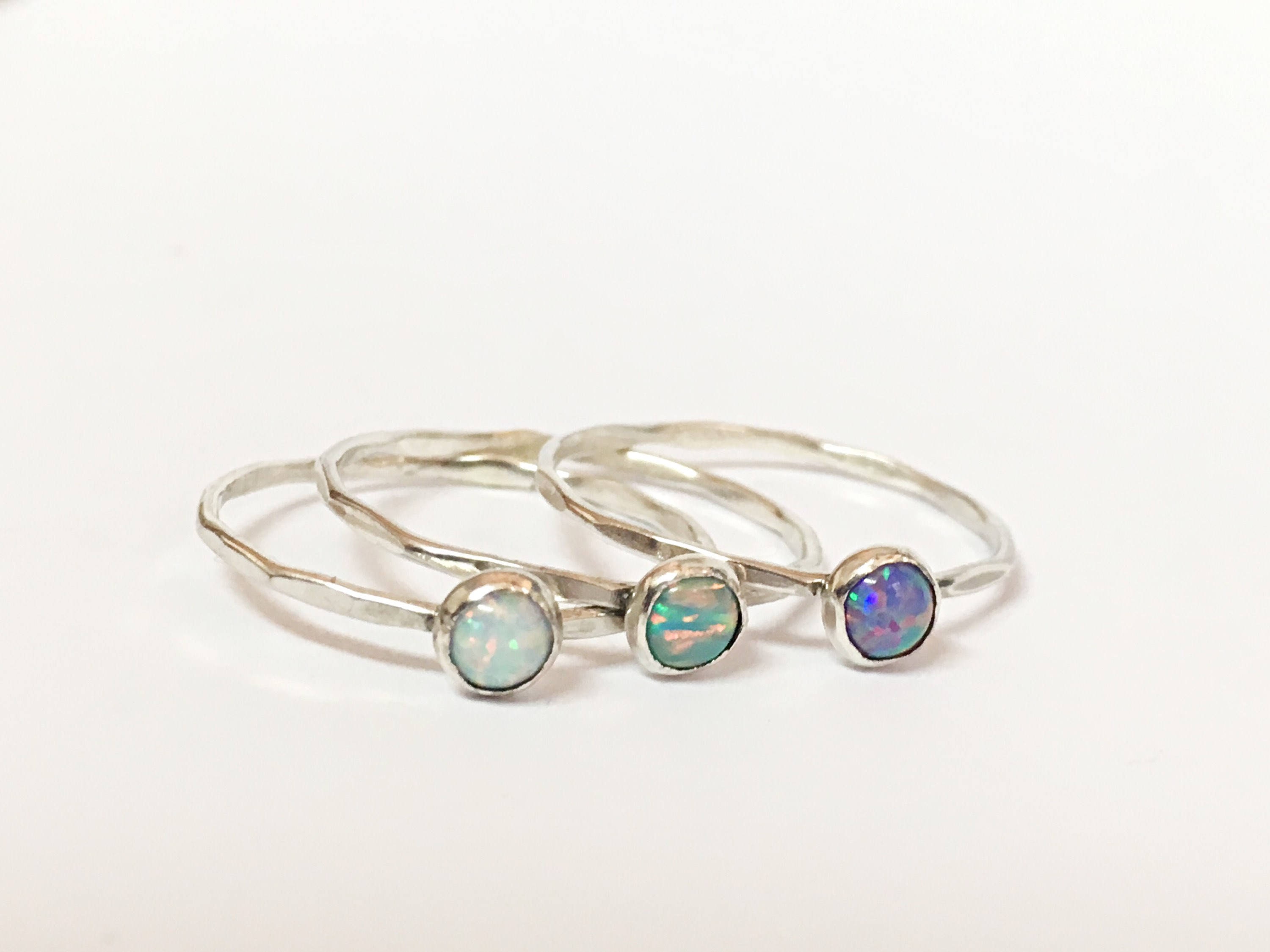 Birthstone Ring Stackable Stacking 