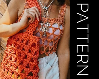 Patrón de top de crochet