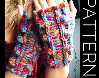 Fingerless gloves PATTERN, Crochet gloves pattern, texting gloves, wrist warmers, fall accessories, crochet