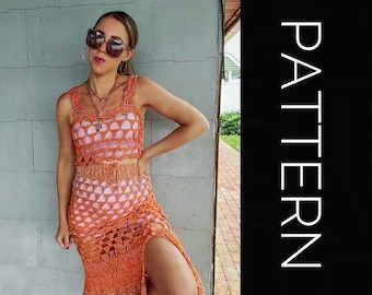 Crochet Dress & Top PATTERN: Ocean Beauty Set (PDF Download)