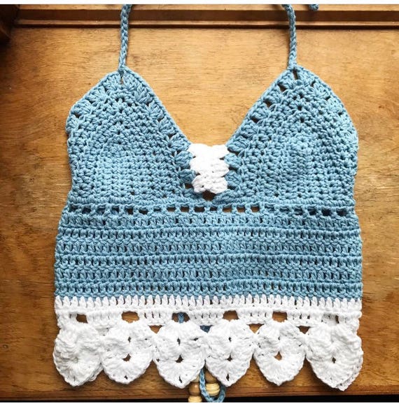 Häkeln BH Muster, Häkeltop Muster Bralette Top Muster Crochet Crop Top  Häkelspitze Top Häkel Bikini Top Häkel BH - .de