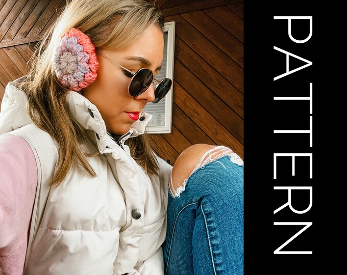 Crochet Ear Muffs Crochet Accessories PDF File Ear Pods Crochet Ear