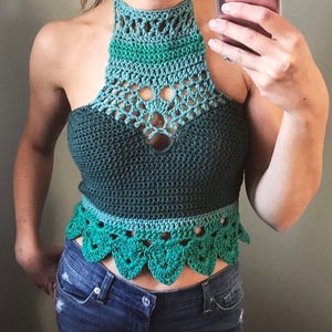 Crochet bralette PATTERN , crochet top pattern Bralette Top Pattern Crochet Crop Top Crochet Lace Top Crochet Bikini Top Crochet Bra image 5