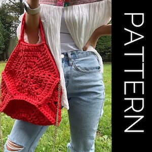 Crochet Crossbody Bag Pattern: Granny Square Design (PDF Pattern)