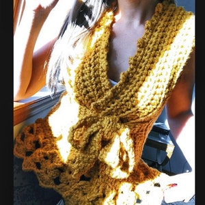 Crochet Vest PATTERN, Crochet Vest, DIY, Crochet cover up, Wrap vest pattern, Crochet PATTERN, Wrap sweater image 2