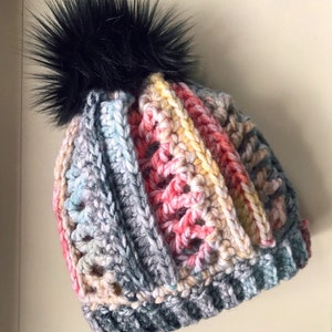 Crochet Hat Pattern, Beanie pattern, Crochet beanie pattern, women's hat pattern, instant download, crochet fitted hat pattern image 6