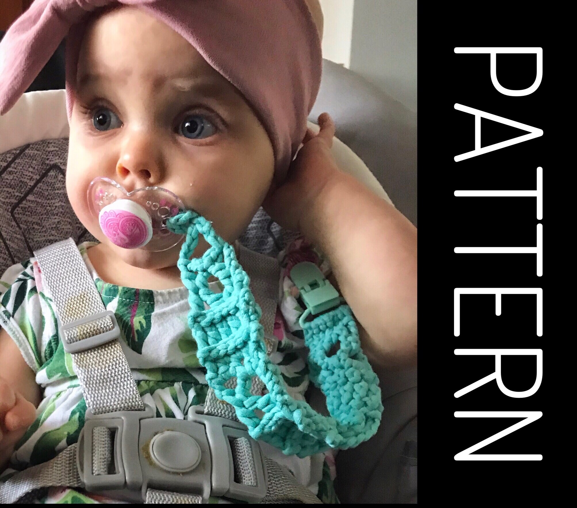 Boho Pacifier Clip PATTERN Crochet Pacifier Clip Pattern for Etsy