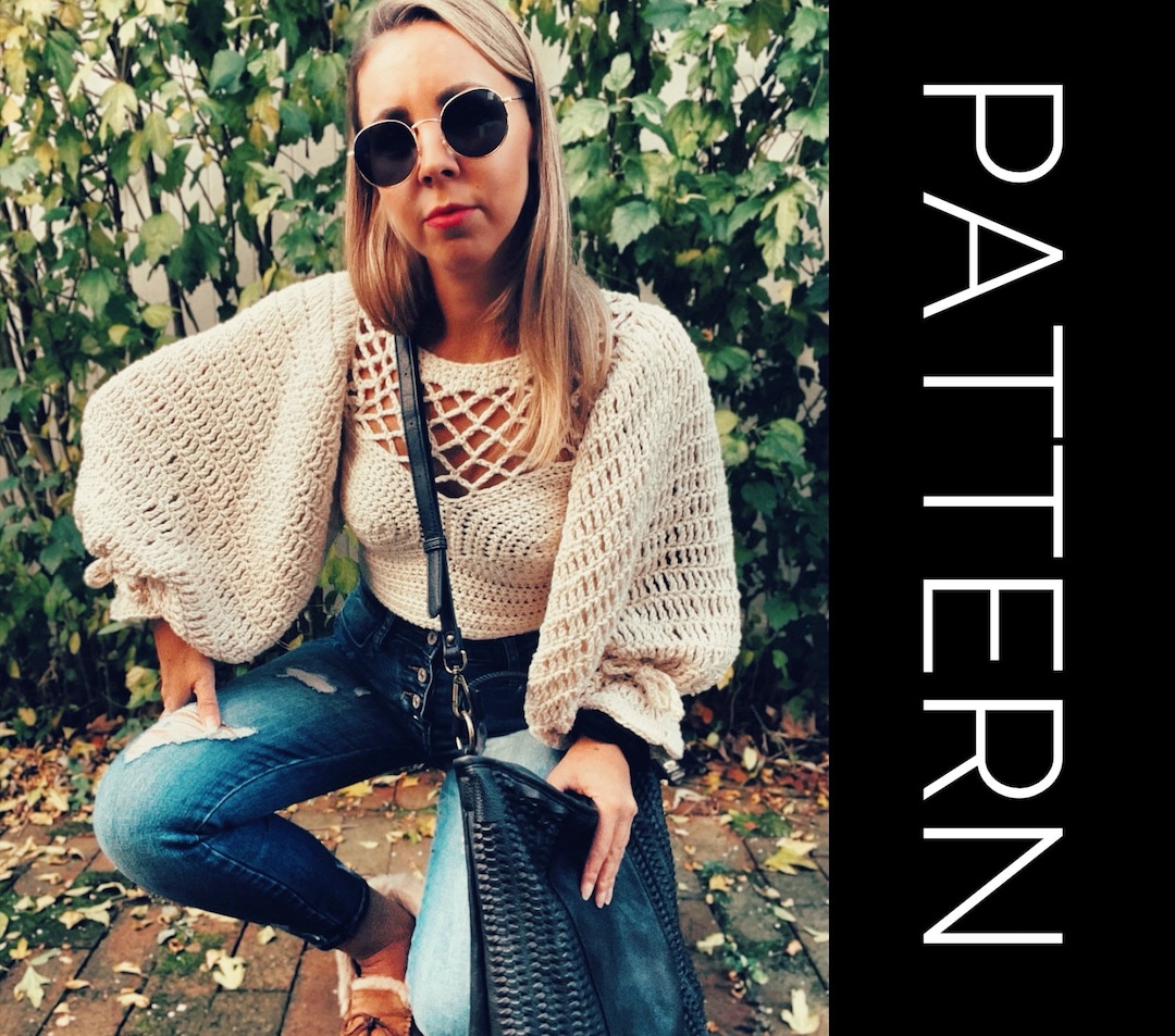 Crochet Sweater PATTERN, Sweater, Pullover Sweater Crochet PDF Pattern ...