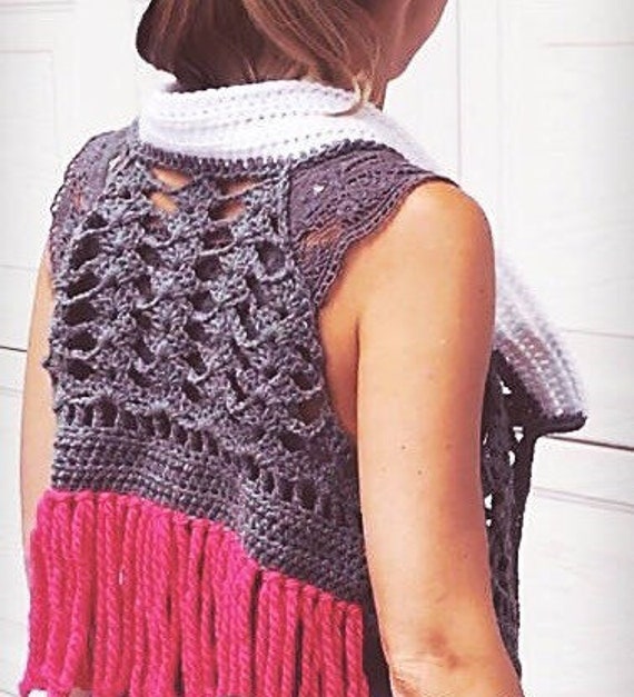 Wisteria Vest Crochet Pattern: Crochet pattern