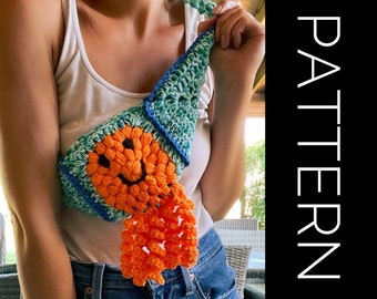 Crochet Bag PATTERN, Crossbody Bag, Bum bag, Clutch Bag, Granny Square Bag, Summer Pattern, Festival bag