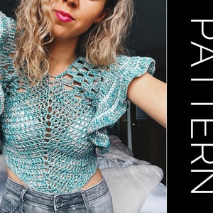Crochet bralette PATTERN , crochet top pattern Bralette Top Pattern Crochet Crop Top Crochet Lace Top Crochet Bikini Top Crochet Bra