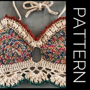 Crochet lace bra easy pattern pattern by Zdenka Wega