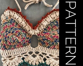 Crochet Bralette Pattern: Boho Lace Top (PDF Pattern)