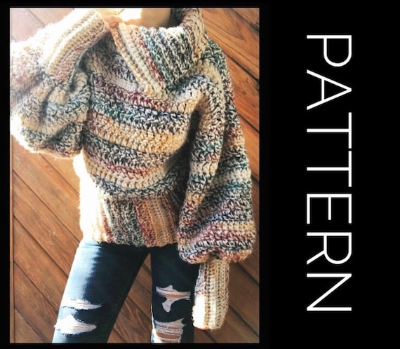 etsy crochet sweater patterns