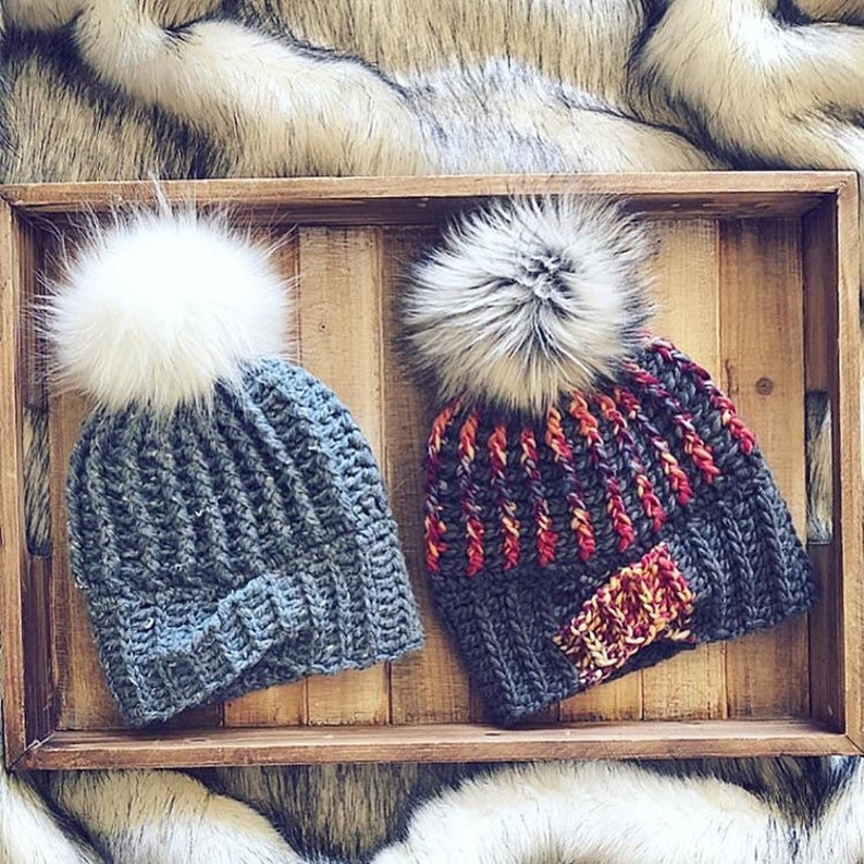 Crochet Hat Pattern, Beanie pattern, Crochet beanie pattern, women's hat pattern, instant download, crochet fitted hat pattern image 2