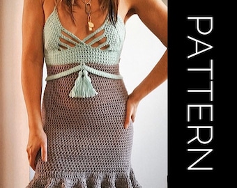 Crochet Dress Pattern: Steppin’ Out Cami, XS-XL (PDF Download)