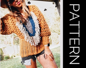 Häkelanleitung für einen grobstrick Pullover (PDF-Häkelanleitung)