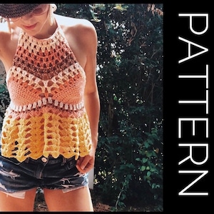 Crochet bralette PATTERN , crochet top pattern Bralette Top Pattern Crochet Crop Top Crochet Lace Top Crochet Bikini Top Crochet Bra image 1