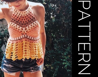 Crochet bralette PATTERN , crochet top pattern Bralette Top Pattern Crochet Crop Top Crochet Lace Top Crochet Bikini Top Crochet Bra