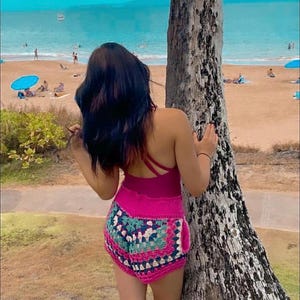 Patrón de shorts cuadrados de ganchillo estilo abuela: inspirados en Taylor Swift (patrón en PDF) imagen 7