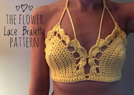 Buy Crochet Bralette PATTERN , Crochet Top Pattern Bralette Top Pattern Crochet  Crop Top Crochet Lace Top Crochet Bikini Top Crochet Bra Online in India 