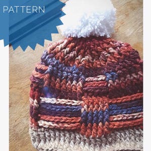 Crochet Hat Pattern, Beanie pattern, Crochet beanie pattern, women&#39;s hat pattern, instant download, crochet slouchy hat pattern