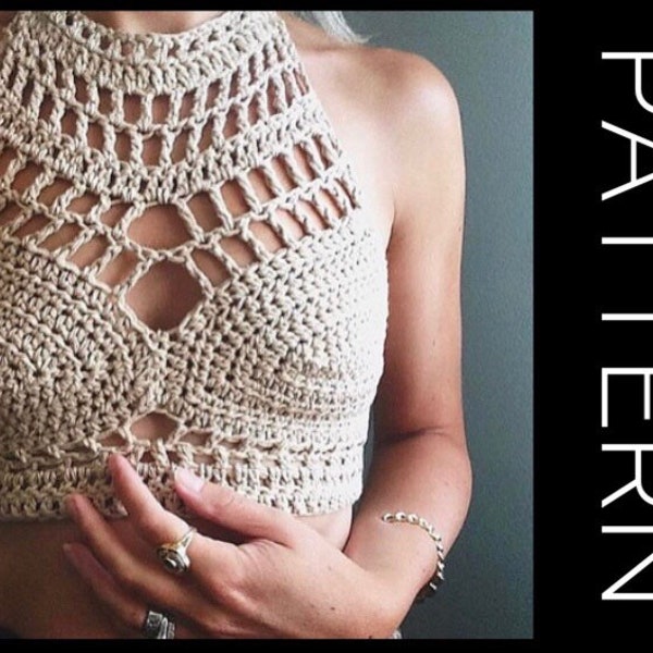 Crochet bralette PATTERN , crochet top pattern Bralette Top Pattern Crochet Crop Top Crochet Lace Top Crochet Bikini Top Crochet Bra