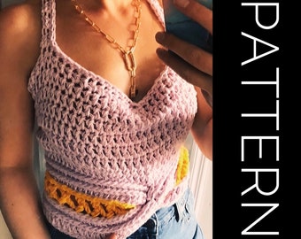 Mönster för virkat linne, knyt din vanliga bralette (PDF-mönster)