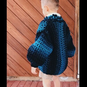 Crochet Sweater PATTERN, Sweater, Cardigan, Sweater Crochet PDF Pattern, Oversized Sweater, Chunky Sweater, Crochet Cardigan image 4