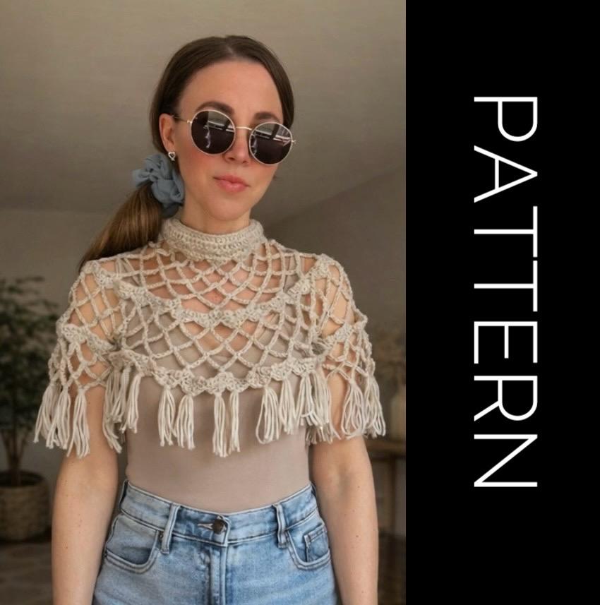 CLANE クラネ CROSS FRINGE BOLERO CLS303-