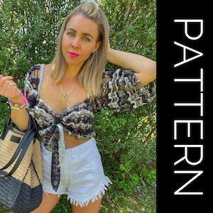 Crochet bralette PATTERN , crochet top pattern Bralette Top Pattern Crochet Crop Top Crochet Lace Top Crochet Bikini Top Crochet Bra