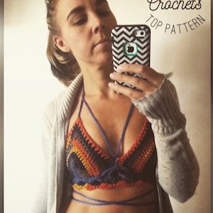 Crochet Bralette Pattern: The Harvest Lace Top (PDF Pattern)