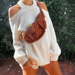Boho Crochet Bum Bag Pattern: Granny Square Crossbody (PDF)