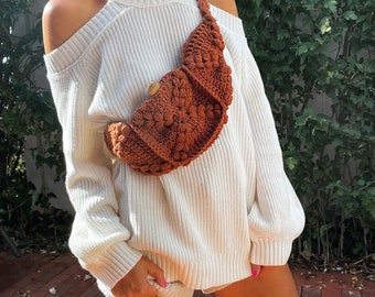Boho Crochet Bum Bag Pattern: Granny Square Crossbody (PDF)