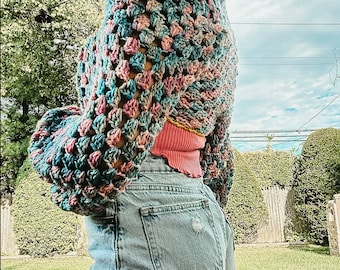 Crochet Pullover Corto Donna Cardigan Corto Crochet Glitterato