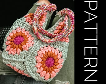 Crochet Bag PATTERN, Crossbody Bag, Bum bag, PDF file , Granny Square Bag, Summer Pattern, Festival bag, Video Tutorial, Picture tutorial