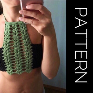 Crochet bralette PATTERN , crochet top pattern Bralette Top Pattern Crochet Crop Top Crochet Lace Top Crochet Bikini Top Crochet Bra