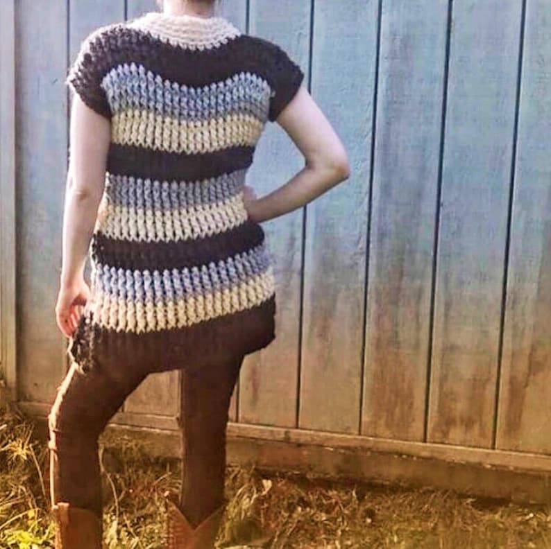 Crochet Sweater, Sweater, Sweater Tee, Crochet Pattern, Oversized Sweater, Crochet Cables, Cold Shoulder Sweater, Off the shoulder sweater image 4