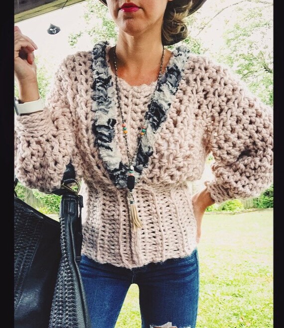 Boho pullover sweater sale