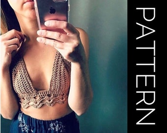 Modello bralette all'uncinetto: top in pizzo Goddess (scarica PDF)